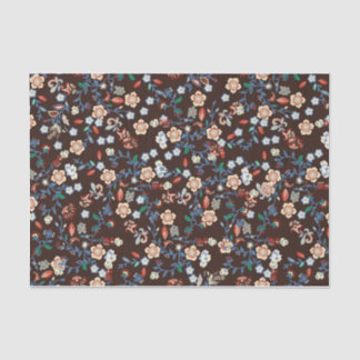 Papier Mousseline Beau papier de tissus floraux brillants