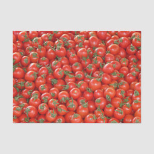 Papier Mousseline Beaucoup de tomates cerises rouges