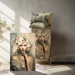 Papier Mousseline Beauté des bonbons des années 1920 et colibri, déc