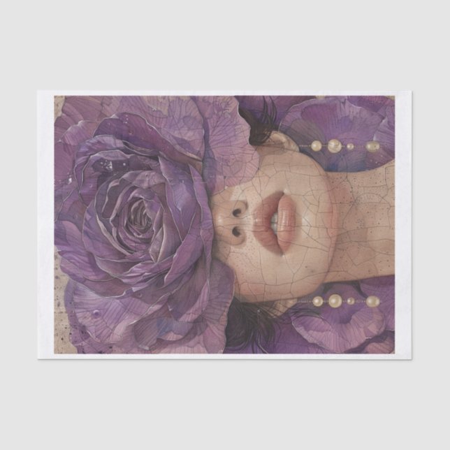 Papier Mousseline Beauté des fleurs pourpres3 (Recto)