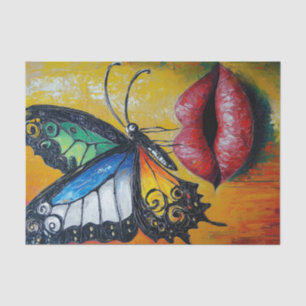 Papier Mousseline Beauté et papillons24