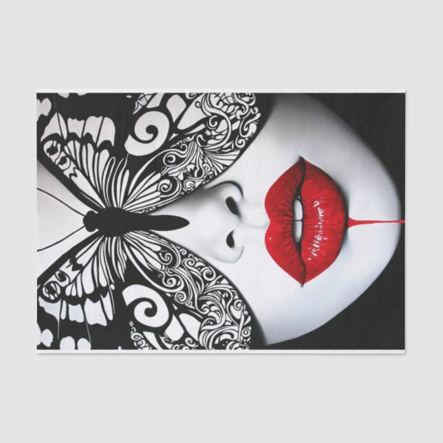 Papier Mousseline Beauté et papillons32 (Recto)