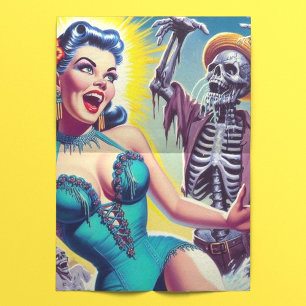 Papier Mousseline Beauté Horror Girl