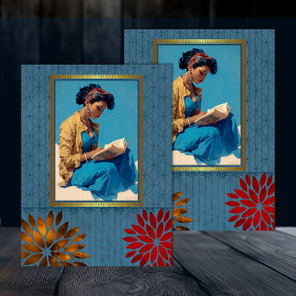 Papier Mousseline Beauté Rétro Américaine Noire Découpage 3