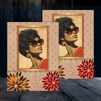 Papier Mousseline Beauté Rétro Américaine Noire Découpage 4