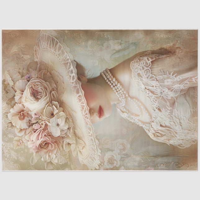 Papier Mousseline Beauté victorienne (Recto)