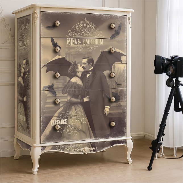 Papier Mousseline Beauté Victorienne Le Baiser de Dracula Romance Go (Créateur téléchargé)