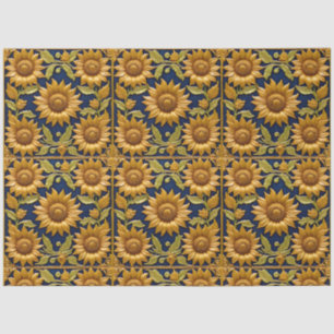 Papier Mousseline Beautiful Sunflowers Modern Collection
