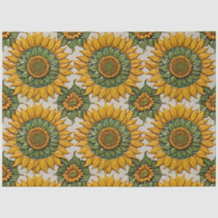 Papier Mousseline Beautiful Sunflowers Popular Collection