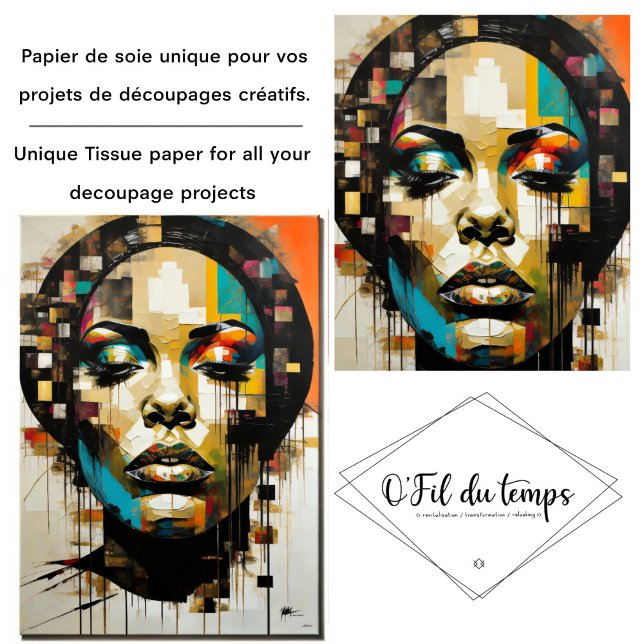 Papier Mousseline Beautiful Woman OFDT v2 Tissue paper (Créateur téléchargé)