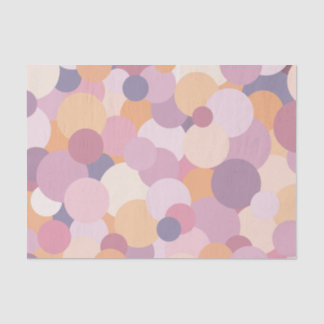 Papier Mousseline Beaux cercles roses