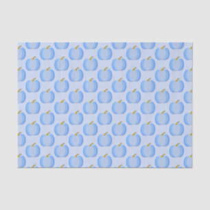 Papier Mousseline Bébé Bleu mignon Citrouille Motif