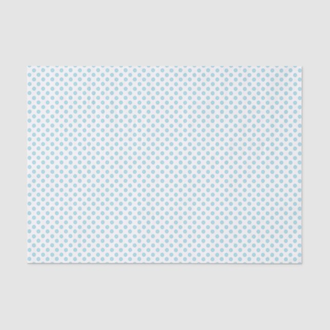 Papier Mousseline Bébé bleu Polka papier de fond (Recto)