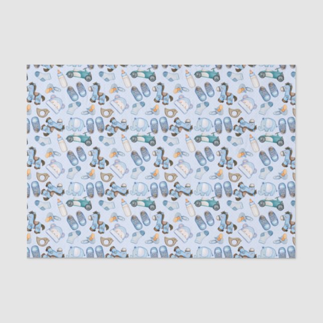 Papier Mousseline Bébé garçon  (Recto)