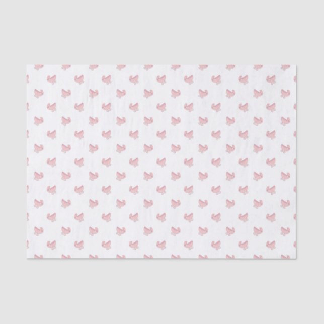 Papier Mousseline Bébé rose mignon Motif buggy (Recto)