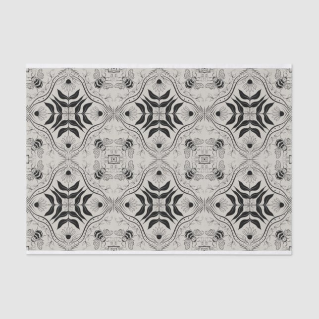 Papier Mousseline Bee Garden (Recto)