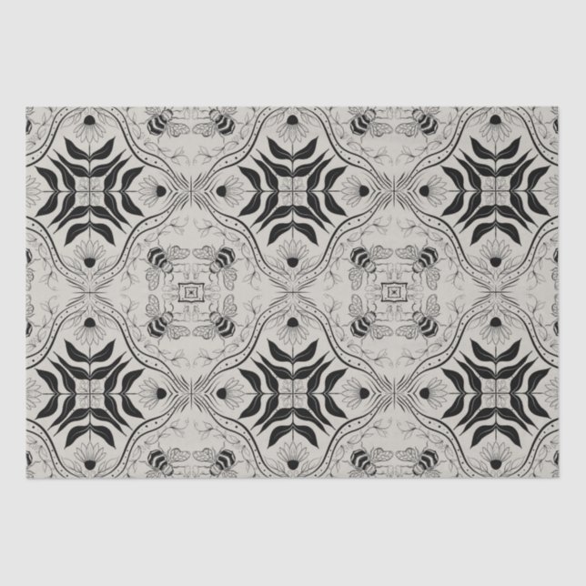 Papier Mousseline Bee Garden (Recto)