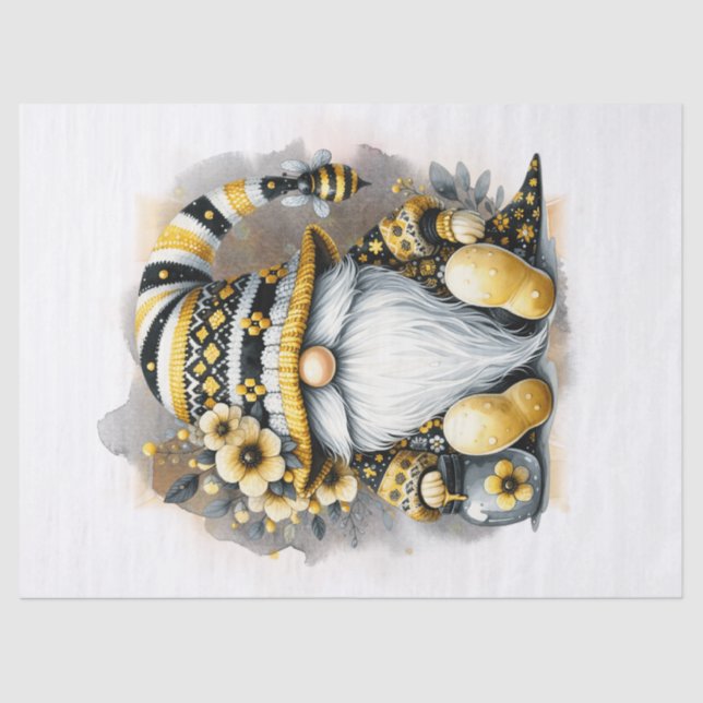 Papier Mousseline Bee Gnome (Recto)