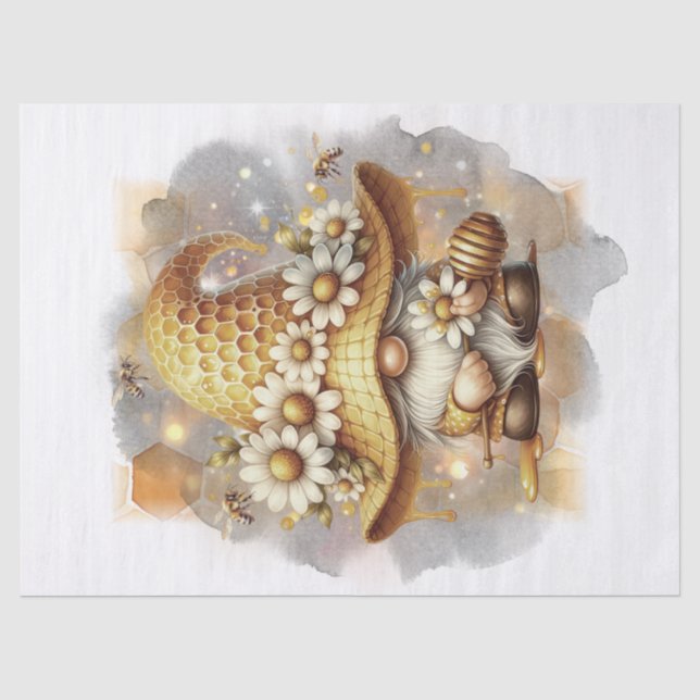 Papier Mousseline Bee Gnome (Recto)