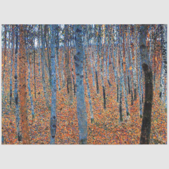 Papier Mousseline Beech Grove, Gustav Klimt (Recto)