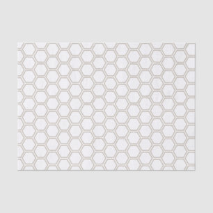 Papier Mousseline Beekeeper Motif neutre Taupe de nid d'abeille