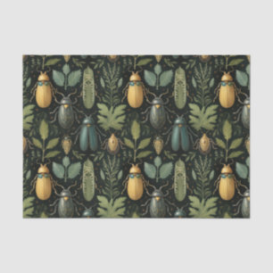 Papier Mousseline Beetles botaniques