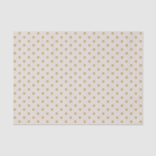 Papier Mousseline Beige avec le pois d'or (Recto)
