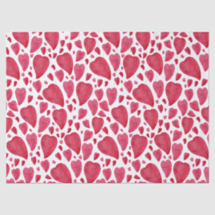 Papier Mousseline Belle aquarelle Coeur 