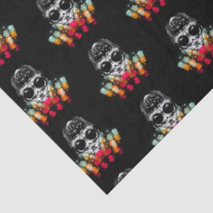 Papier Mousseline Belle araignée automnale avec Motif Casquette Dewd