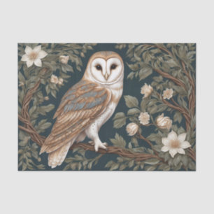 Papier Mousseline Belle Barne Owl William Morris Inspiré