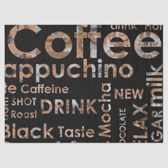 Papier Mousseline Belle boisson de cuisine de Cappucino de café (Recto)