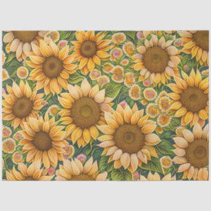 Papier Mousseline Belle collection de tournesol tendance