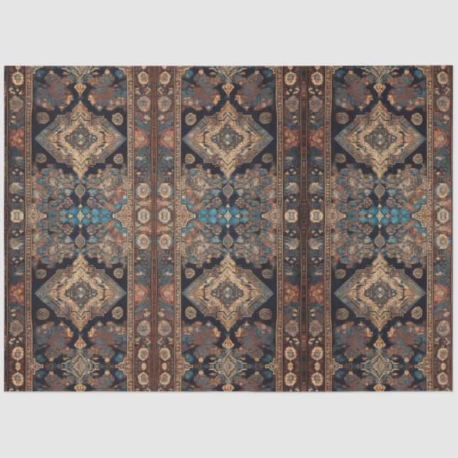 Papier Mousseline Belle collection de vieux Motifs à la mode persane (Recto)