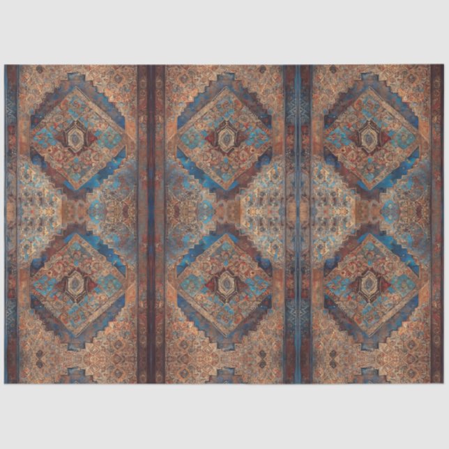 Papier Mousseline Belle collection de vieux Motifs persans tendance (Recto)