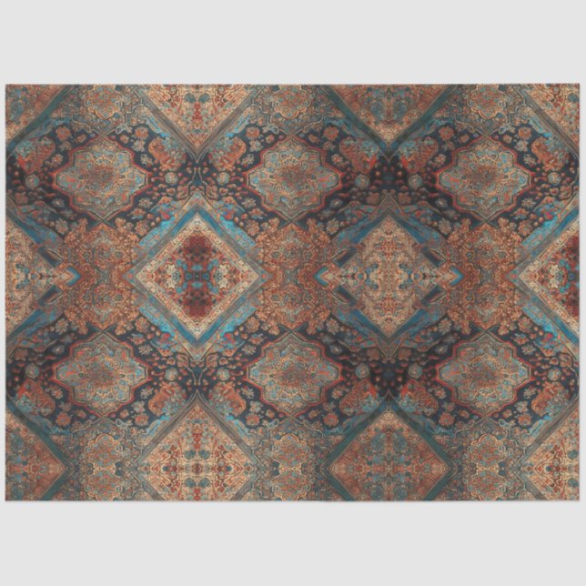 Papier Mousseline Belle collection de vieux Motifs perses tendance (Recto)