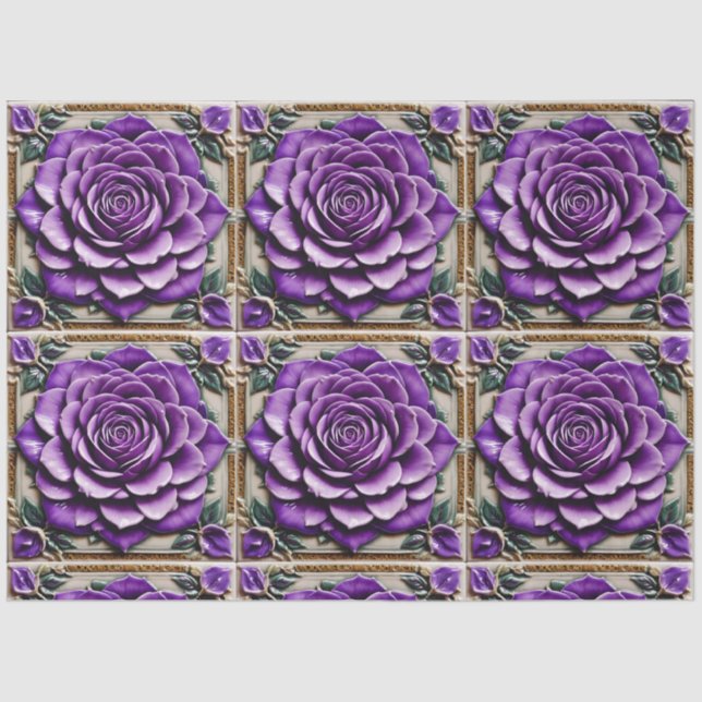 Papier Mousseline Belle collection tendance Rose violette (Recto)