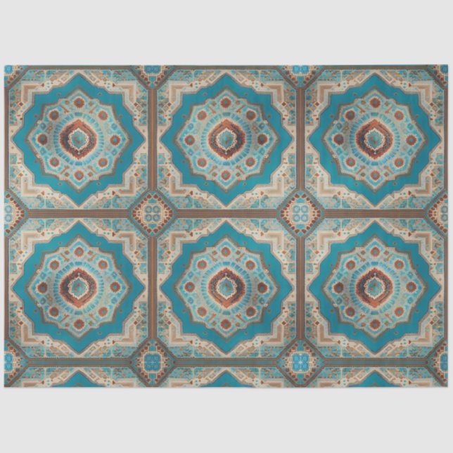 Papier Mousseline Belle collection turque Old Motif tendance (Recto)