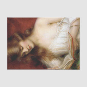 Papier Mousseline belle dame, Albert lynchent, peinture d'époque de