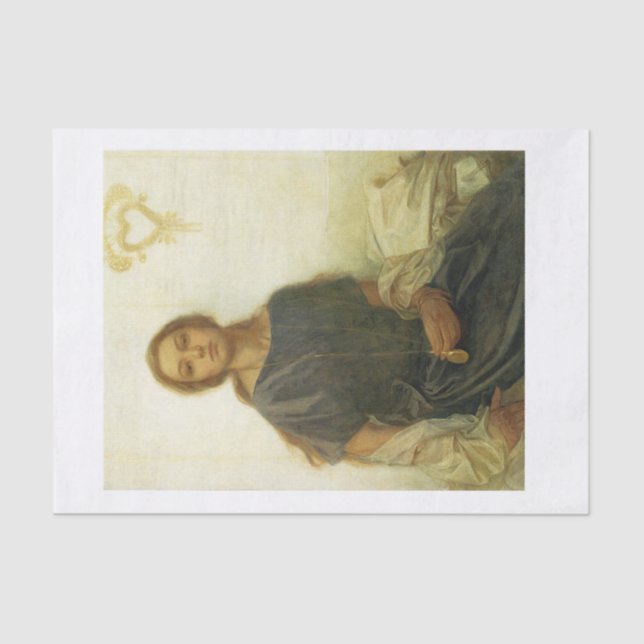 Papier Mousseline Belle découpage portrait (Recto)