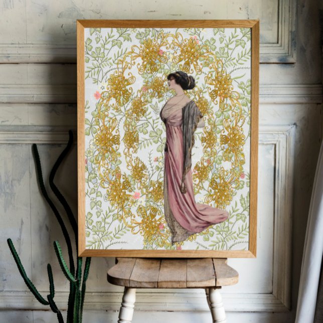 Papier Mousseline Belle Epoque Découpage Tissu (Créateur téléchargé)