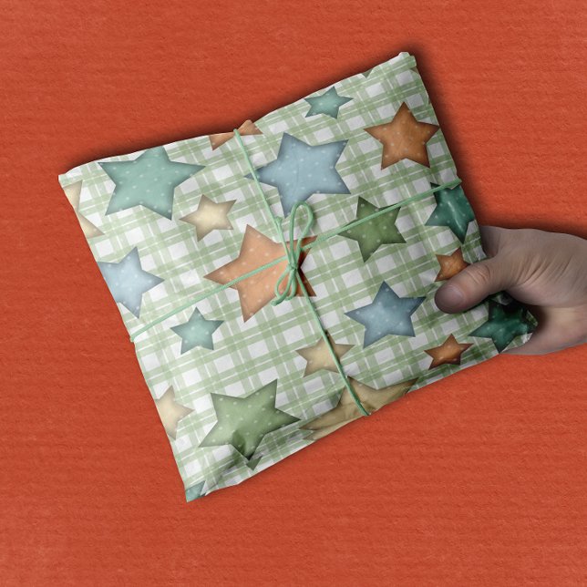 Papier Mousseline Belle étoile rétro pour bébé (Créateur téléchargé)