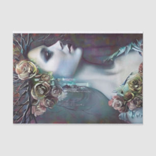 Papier Mousseline Belle femme gothique