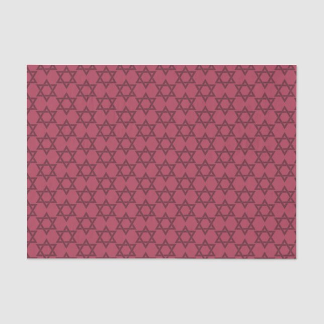 Papier Mousseline Belle Hanoukka Bourgogne (Recto)