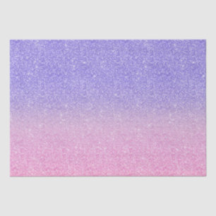 Papier Mousseline Belle Parties scintillant rose violet Ombre