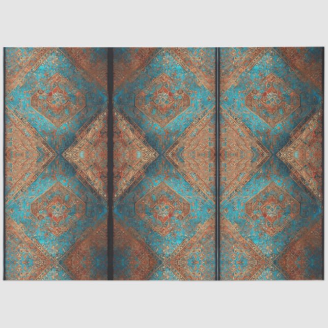 Papier Mousseline Belle Perse Ancien Motif Collection populaire (Recto)