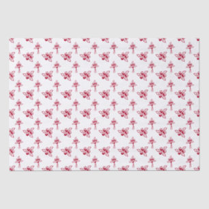 Papier Mousseline Belle Roses Rouges Motif Floral Papier Tissu