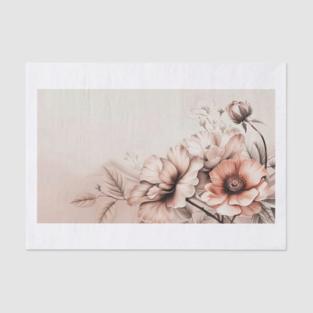 Papier Mousseline Belles fleurs14 (Recto)