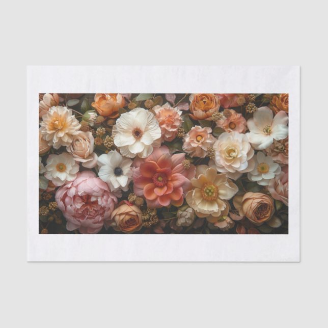 Papier Mousseline Belles fleurs19 (Recto)