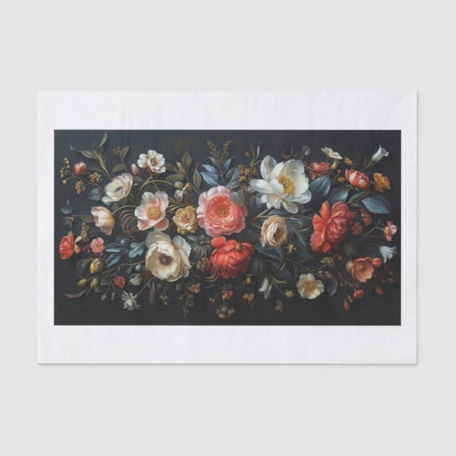 Papier Mousseline Belles fleurs20 (Recto)