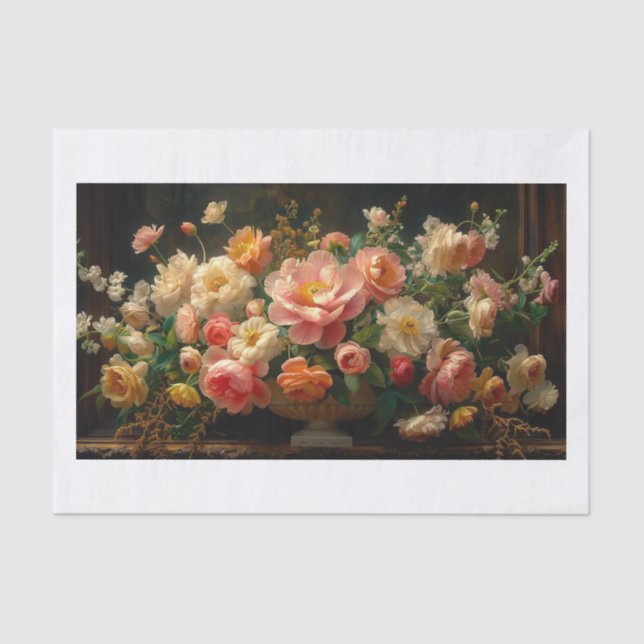 Papier Mousseline Belles fleurs22 (Recto)